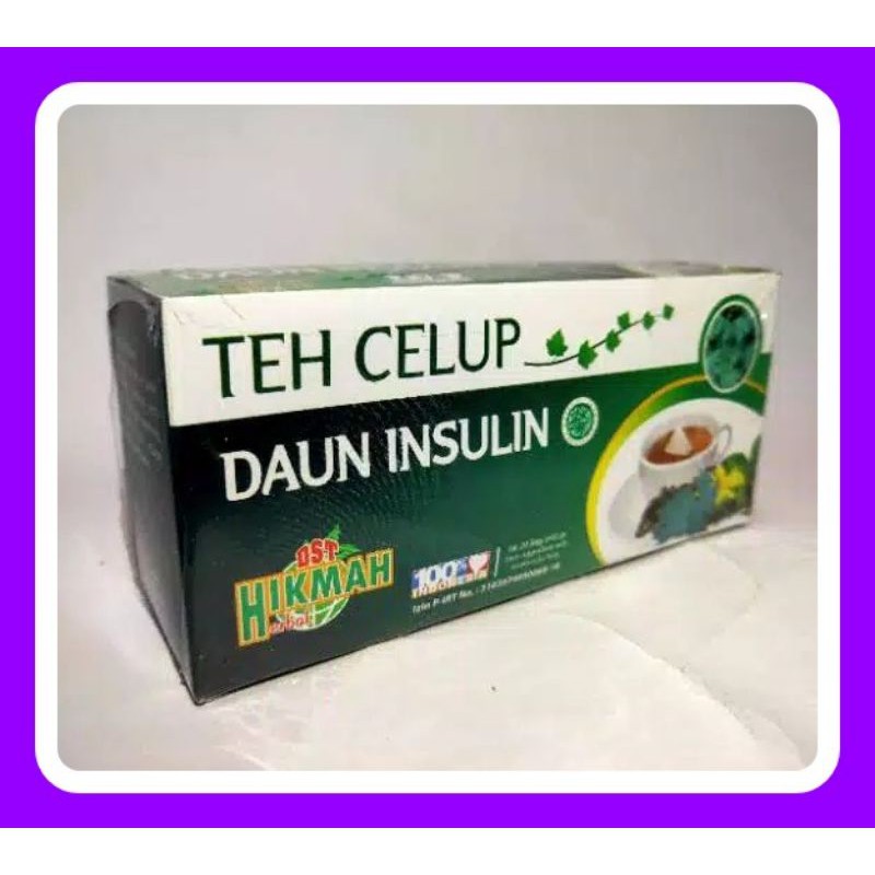 

Suplemen Minuman Teh Herbal Kesehatan Teh Celup Daun Insulin Halal Original