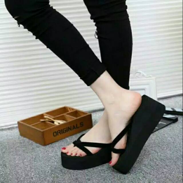 wedges sandal silang seri 5psg