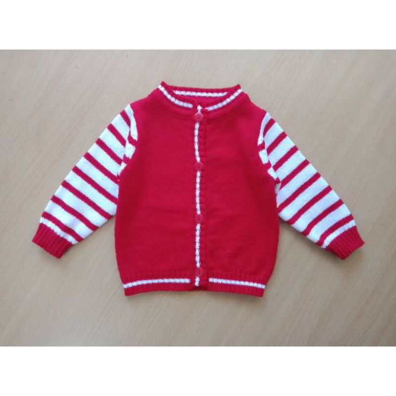 VERSI ANAK CARDIGAN RAJUT IMPORT ALYA STRIPI PREMIUM