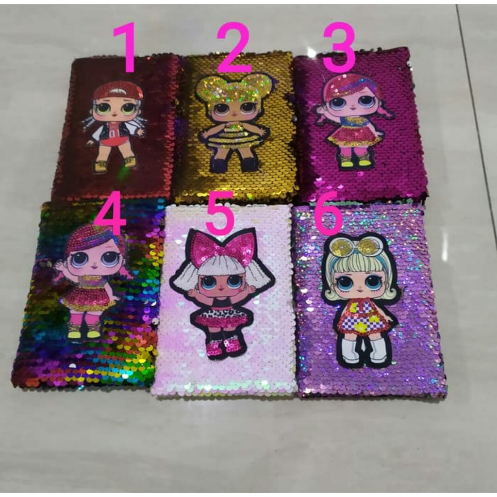 

Buku Sequin Note / Buku Agenda Sequin / Buku Diary