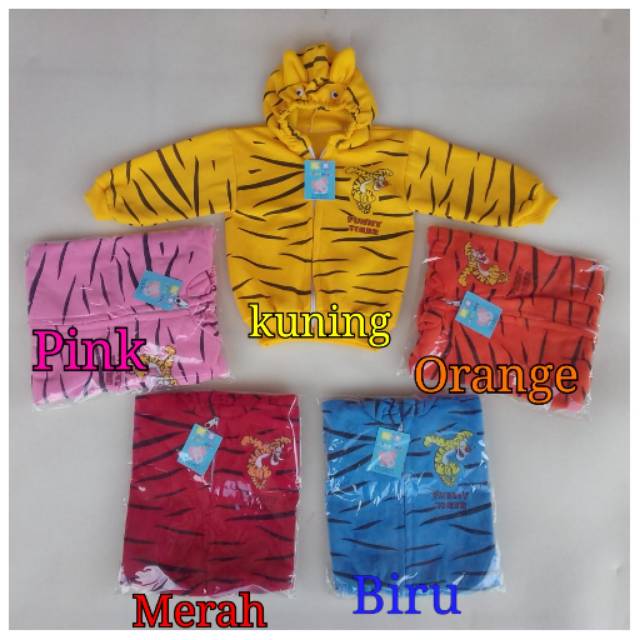 Jaket switer motif macam