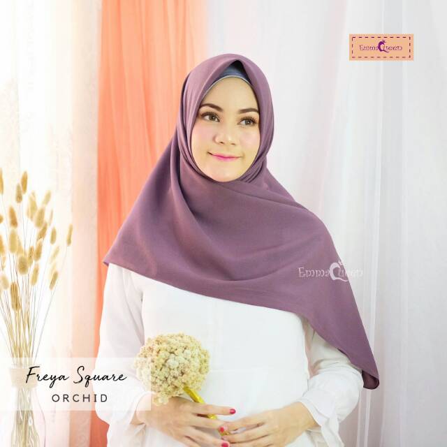 EmmaQueen jilbab  Freya jilbab  segi empat Shopee Indonesia