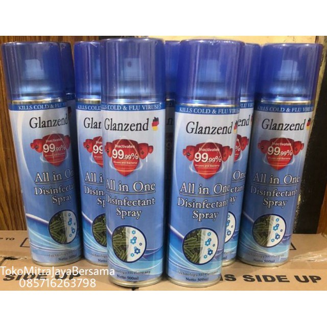 GLANZEND DISINFECTANT SPRAY ANTI VIRUS &amp; ANTI BACTERI