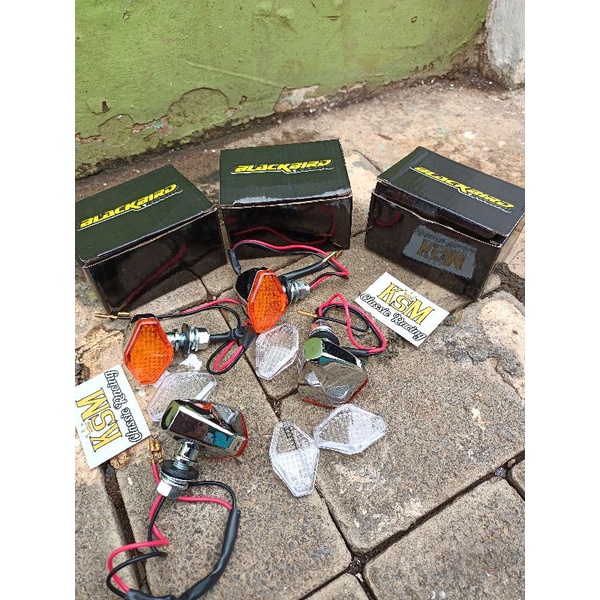 lampu sein cb sen diamon /riting diamond besi (LED ) 1set isi 2pc