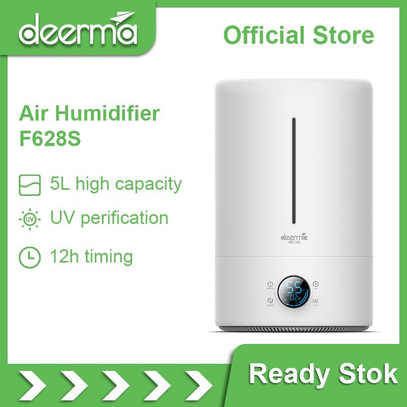 Deerma F628S Air Humidifier 5L Capacity UV lamp Purification