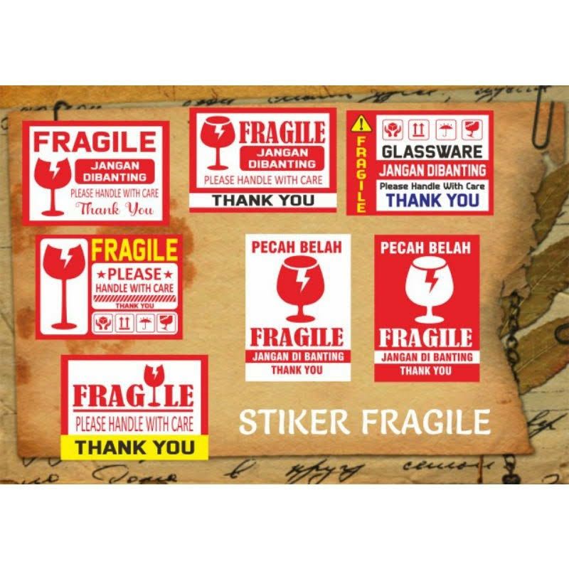 

Stiker Unboxing Buka Paket Fragile