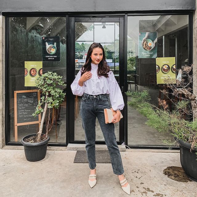Celana Panjang Wanita - HW Boyfriend Jeans 57 - 58 Jeans wanita