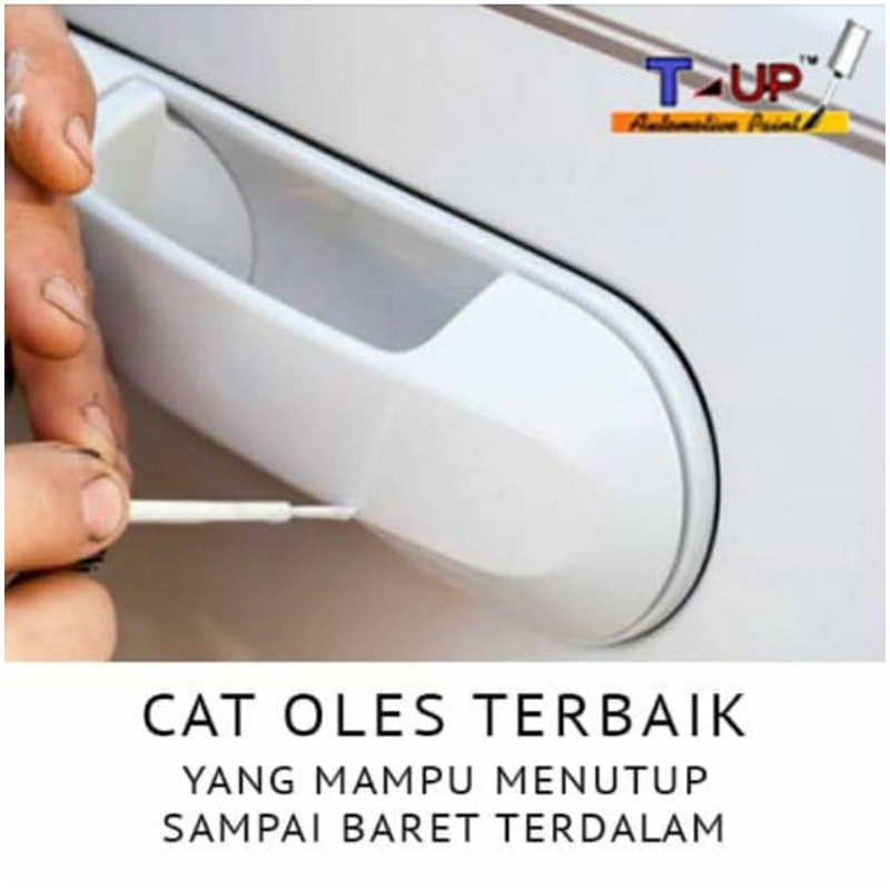 T-Up cat oles Nissan white pearl contoh cat putih Nissan new Serena livina sample cat mobil Nissan