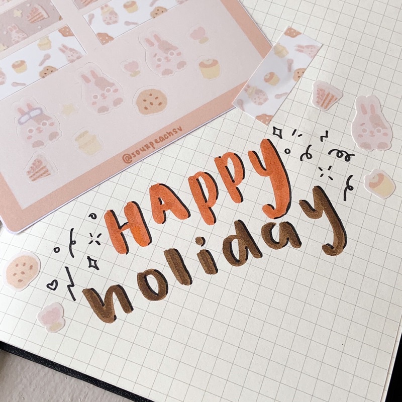 

Bunny Deco Stiker | Stiker Sheets | Stiker Jounal | Stiker Deco