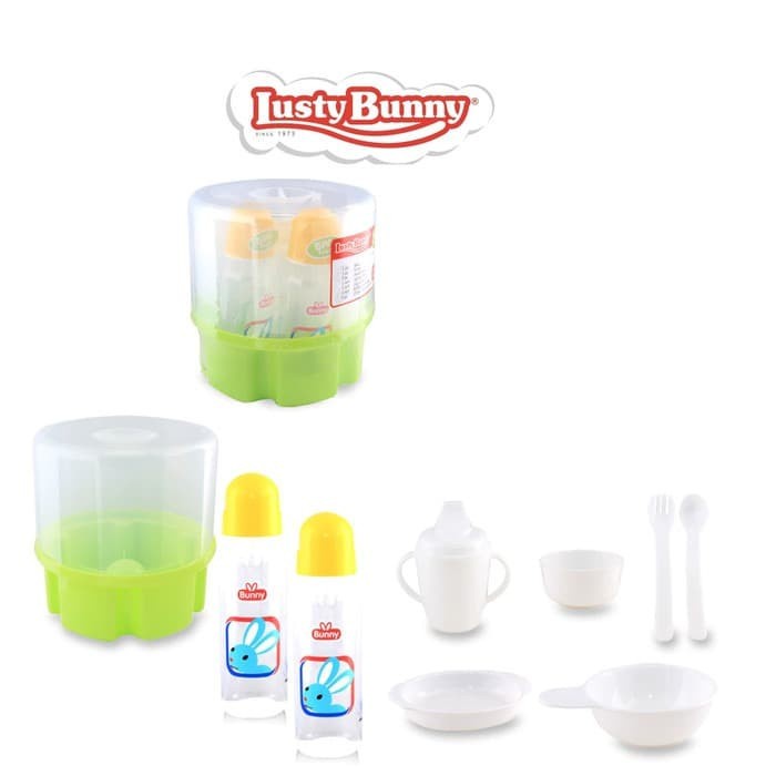 Lusty Bunny Parcel Kontainer - Set Perlengkapan Makan Bayi (BK-2015)