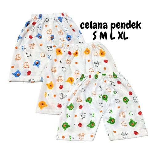 Celana Pendek Bayi Lusinan Usia 0-4 tahun Bahan Cotton