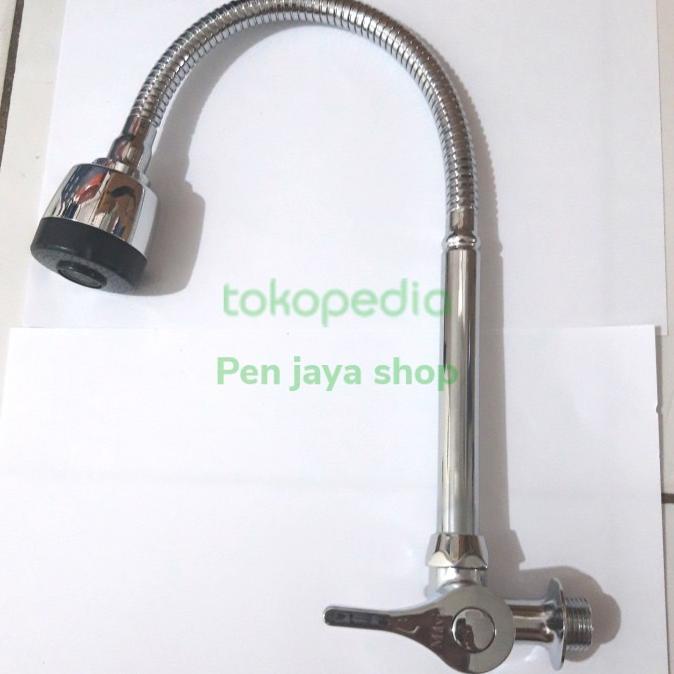 [COD] kran air flexibel kran cuci piring kran dapur sink tembok kepala besar TERMURAH Kode 1198