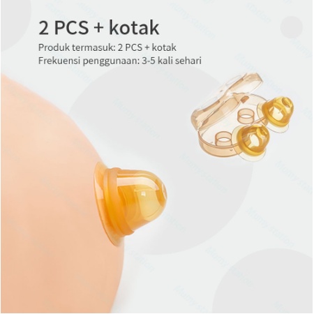 COCO Cup Vakum Penarik Puting Payudara untuk Alat Kesehatan Ibu Hamil Nipple Aspirator Alat Penarik Puting Payudara Bahan Silikon Untuk Ibu menyusui Nipple Puller