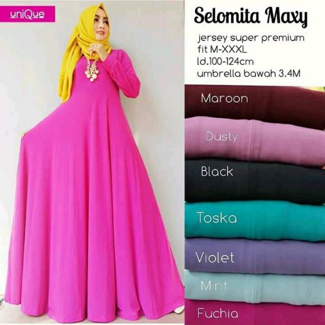 Gamis Jersey Tebal busui merk TIPICOS FRES - Gamis Jersey Polos Premium