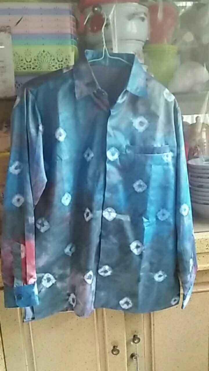 [cod] Kemeja Hem Batik Jumputan Palembang | Puring