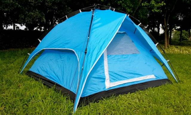 Tenda Camping/ Anti Wind Bunk Camping Tent - Blue OMSE2MBL