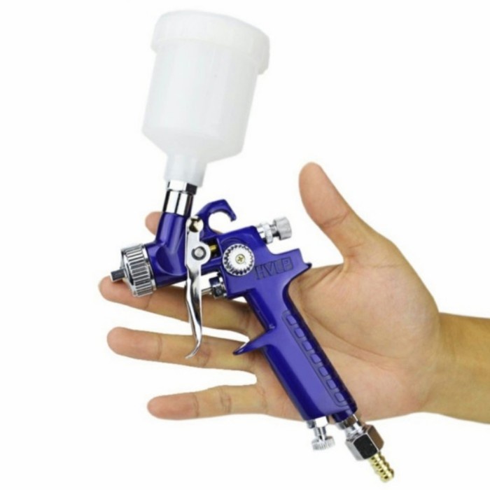 spray gun HVLP 1.0mm spraygun spet cat semprot kompresor nozzle 1.0mm