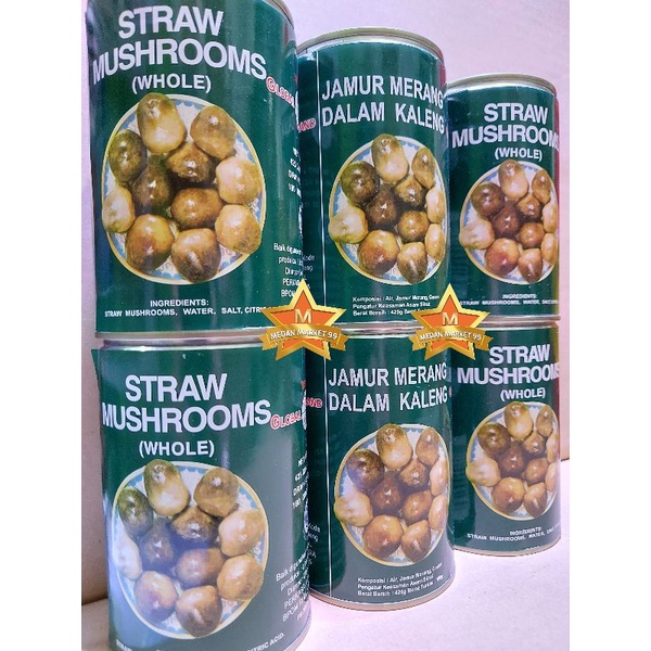 

GLOBAL BRAND STRAW MUSHROOM 425gr | JAMUR MERANG | JAMUR KALENG | CHAU KO | MUSHROOMS