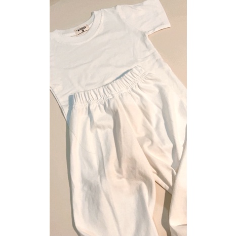 SET BAJU ANAK BASIC / SETELAN ANAK / SETELAN KAOS ANAK / SETELAN COTTON / SETELAN BAYI / KAOS ANAK / KAOS BAYI / SETELAN ANAK BROKEN WHITE