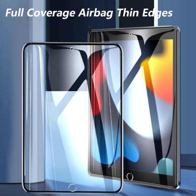 1-3pcs Tempered film Untuk iPad Pro 11 2018 2020 2021 2022 10 9 8 7 6 5 10.9 10.2 9.7 airbag tablet Komputer Untuk iPad Air Mini6 5 4 3 2 10.5 10.9 7.9 8.3