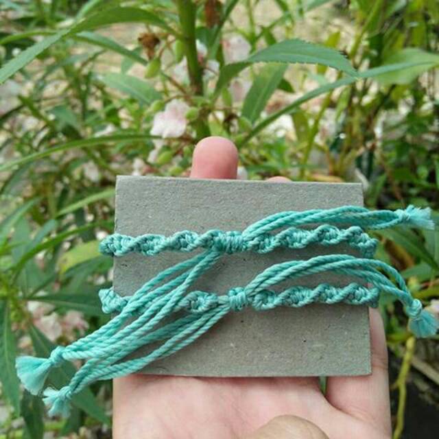 GELANG RAJUT / GELANG TALI / GELANG SIMPLE / GELANG MACRAME