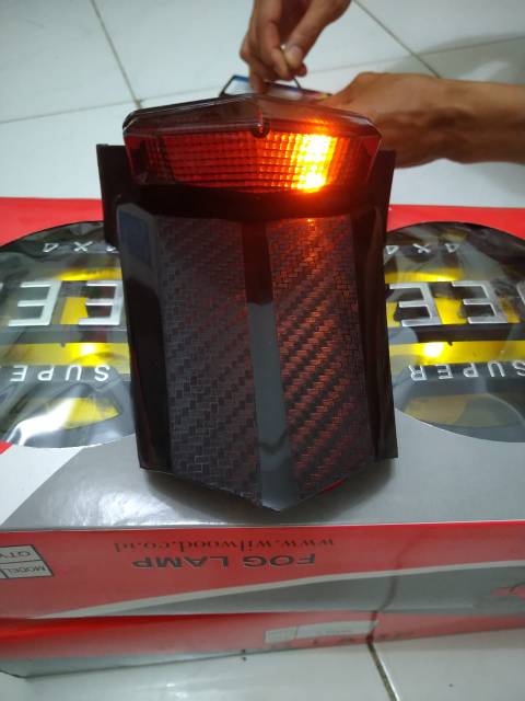 spakbor lampu stop belakang motor dtracker new klx 150 bf G klx 150s stoplamp klx bf klx s led  3In1