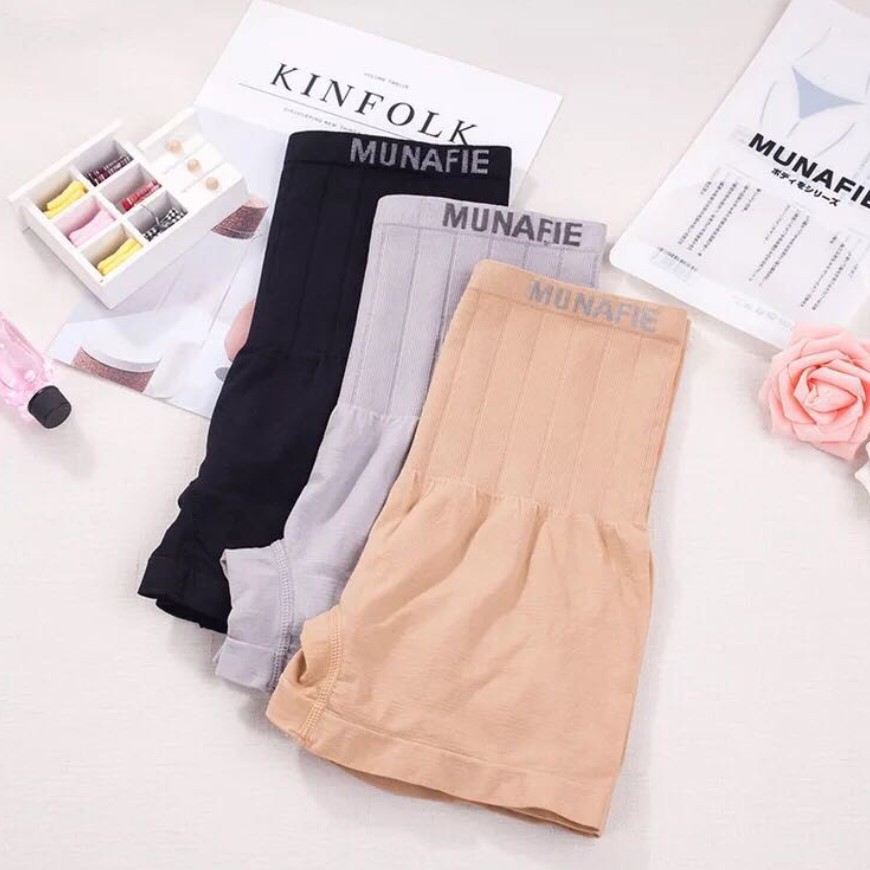 BAJ Celana Slimming Pants Munafie High Waist Boxer Celana Korset Munafie Bentuk Petak Celana Pengecil Perut Import Murah CD008