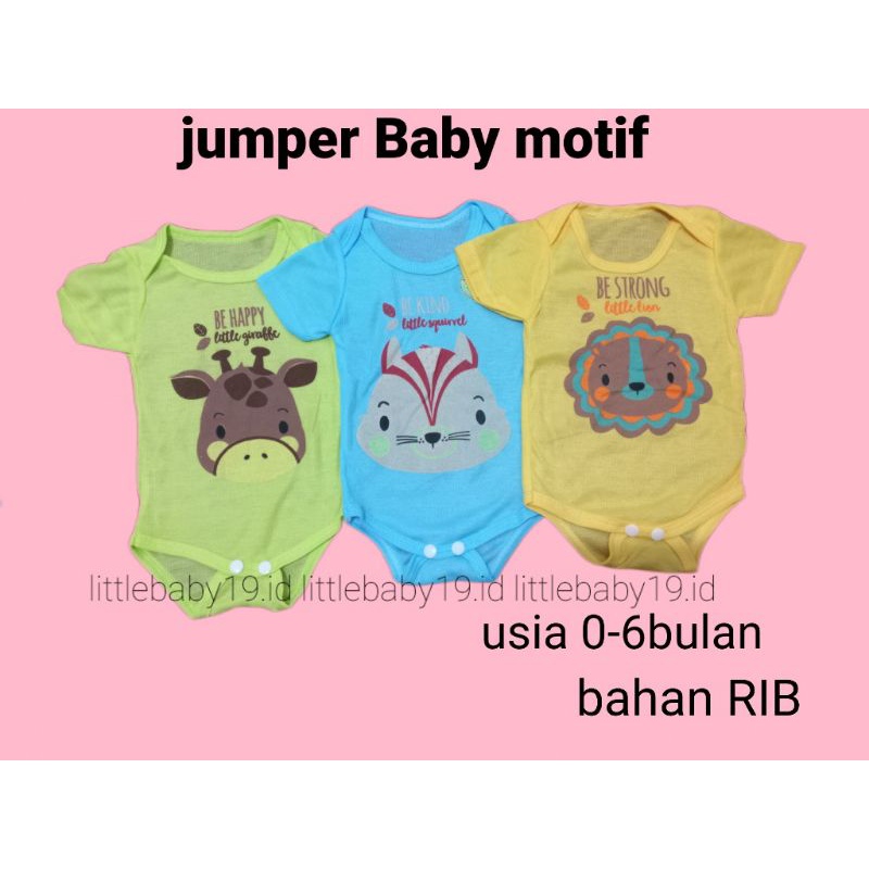 Jumper Pendek Bayi Murah/Jumpsuit Baby 0-6 bulan MURAH