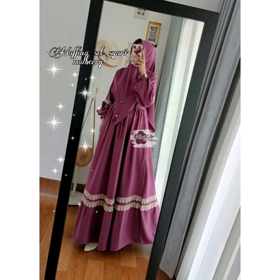 NAFFINA SET SYAR'I // ITY CREPE // GAMIS ORY ATHATA EXCLUSIVE BY DZEE 2022