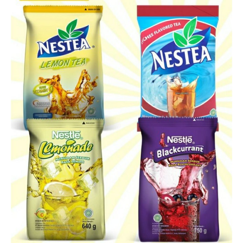 

NESTEA LEMON TEA LYCHEE TEA DARK CHOCO BLACKCURRANT LEMONADE by Nestle Professional