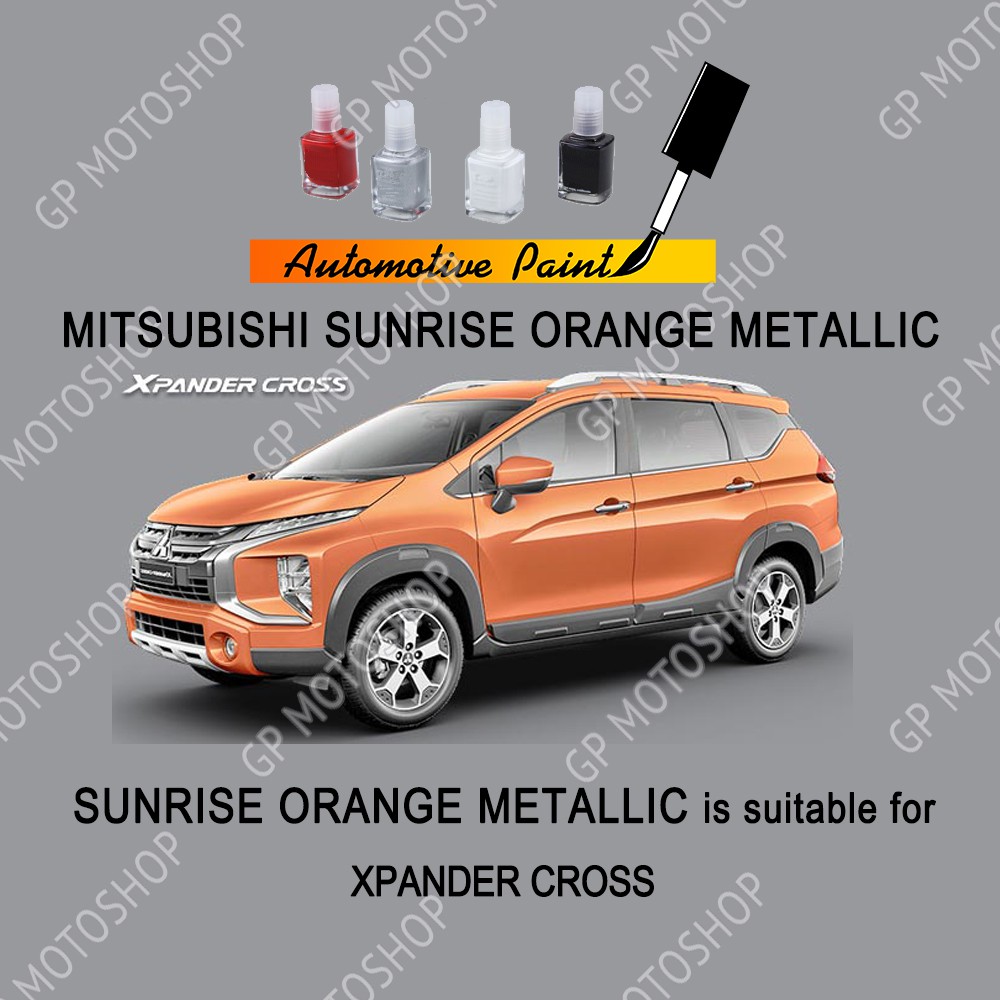 MITSUBISHI SUNRISE ORANGE METALLIC CAT OLES PENGHILANG BARET MOBIL LECET PUTIH METALIK XPANDER