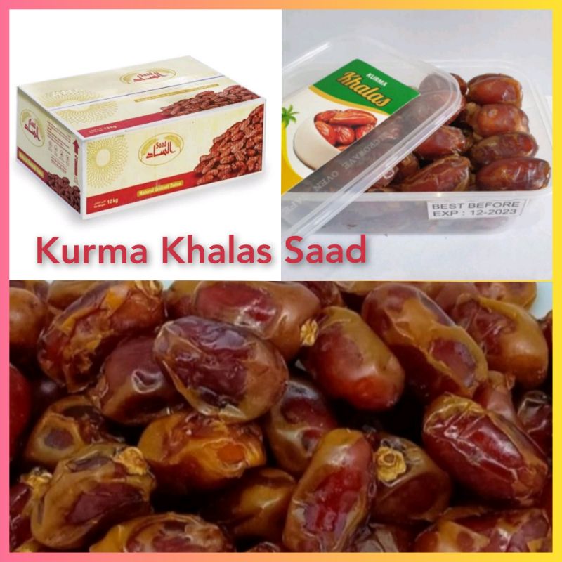 

Kurma Khalas Saad 500gr / Oleh Oleh Haji Umroh Kurma Kholas Al Saad Asli Khalas Date