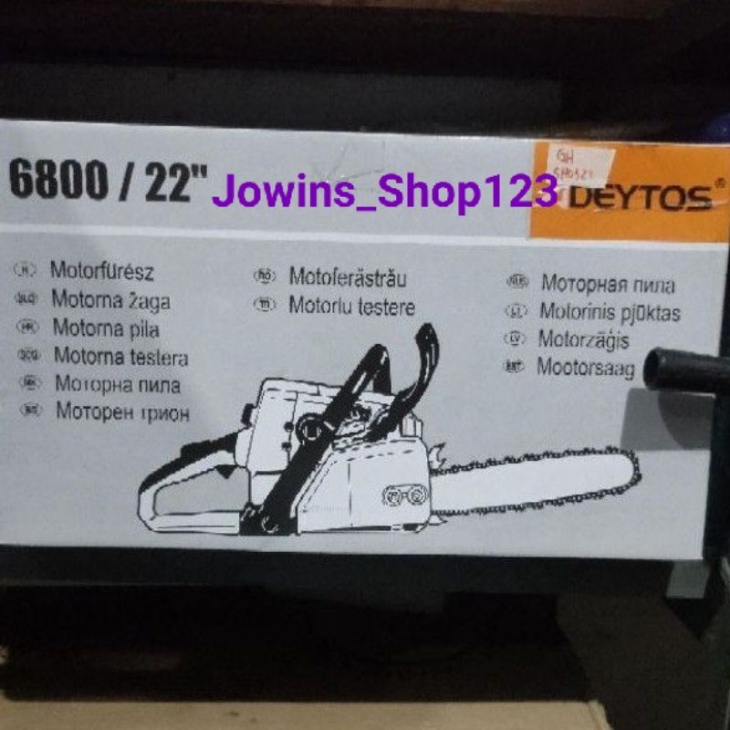 PROMO 1Hari... Chainsaw 6800/ REDFOX 5900/ GENMARU Bar  22" Gergaji Potong Kayu
