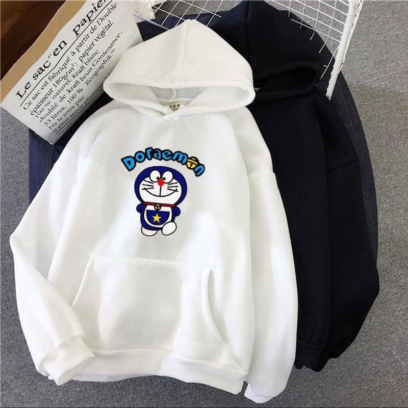 DORAEMON SWEATER HOODIE WANITA PRIA TERMURAH'