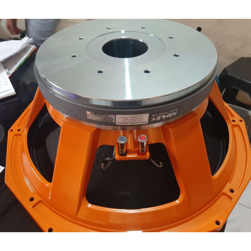 SPEAKER COMPONENT ASHLEY ORANGE 186A SUBWOOFER 18 INCH COIL 6 INCH ORIGINAL
