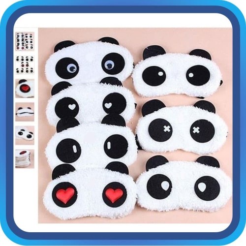 Penutup Mata Tidur Karakter Panda / Sleeping Eye / Eye Cover Panda Lucu / PENUTUP MATA MOTIF PANDA /PENUTUP MATA / TUTUPAN MATA