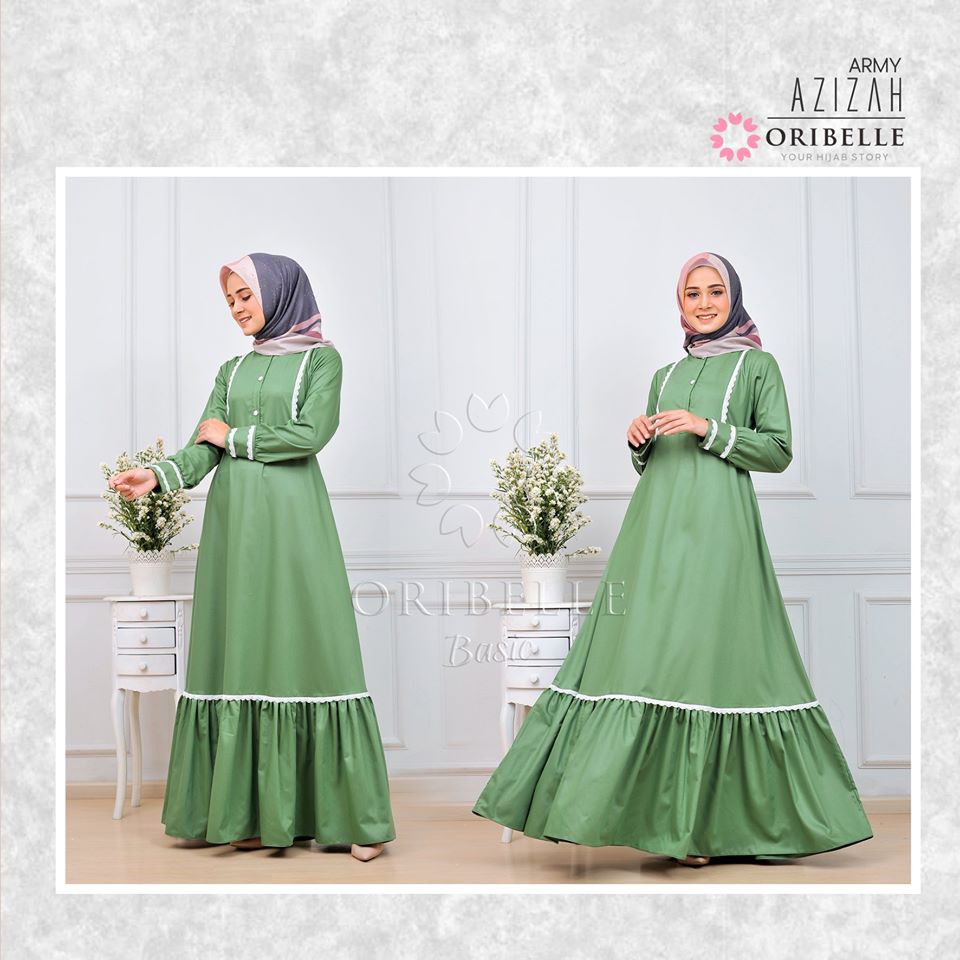 Gamis Syar'i Dewasa Azizah by Oribelle Basic