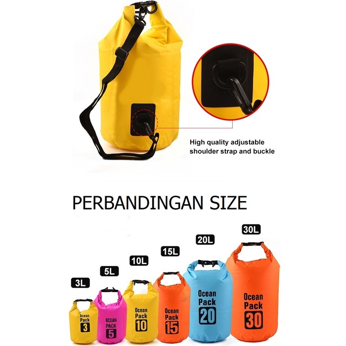 [COD] Tas Tahan Air Ocean Bag TAS WATER PROOF OCEAN - Tas Hiking Tahan Air