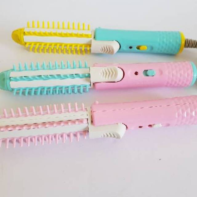 Catok Rambut Ladystar LS 013 2in1 Sisir Lurus Keriting Mini Murah Bagus