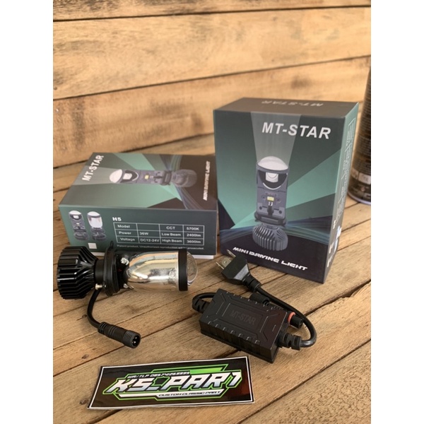 Lampu projecktor LED H4 Motor mobil super terang mini Proji lensa LED berkualitas import