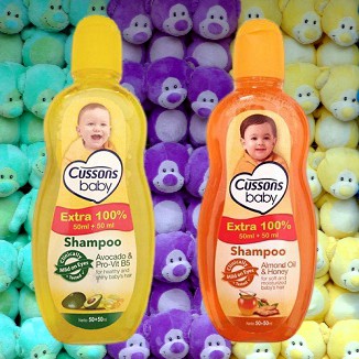 Cussons Baby Shampoo 50ml + 50ml / Extra Free Refill 100% / Shampo Bayi