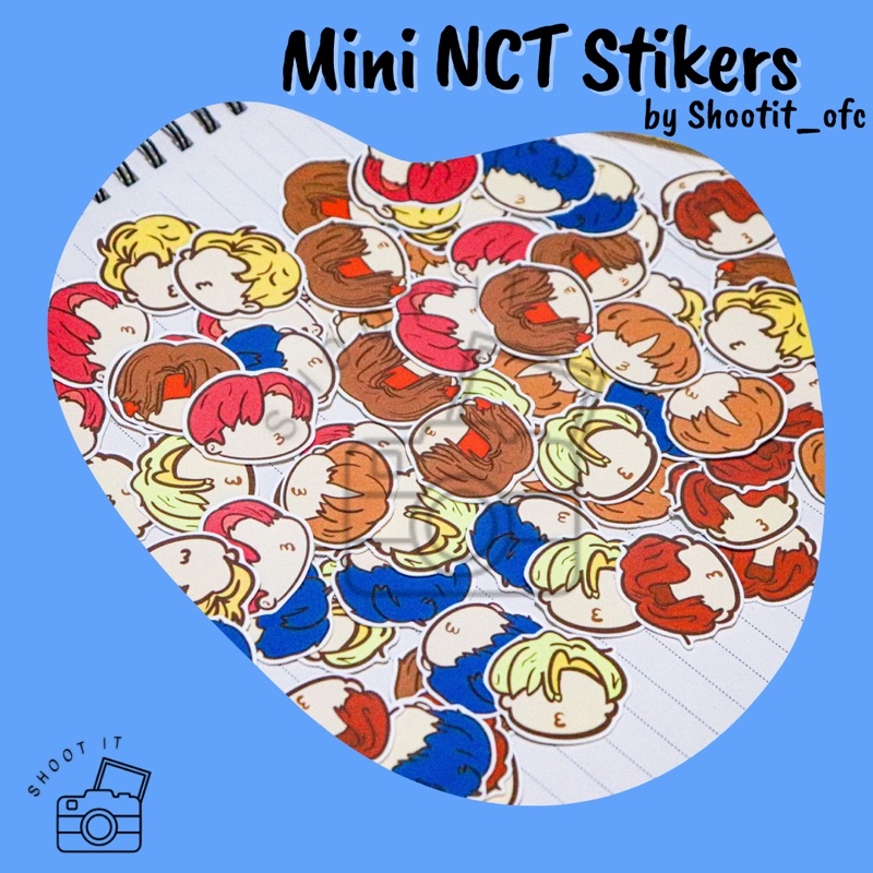 

Shoot It - Mini NCT Stickers ( Stiker ) Kpop Lucu Imut Journaling