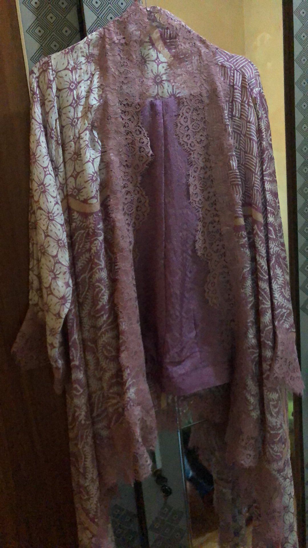 Zayba Set Batik Viscose Lace / Outer Batik With Lace / Set Batik