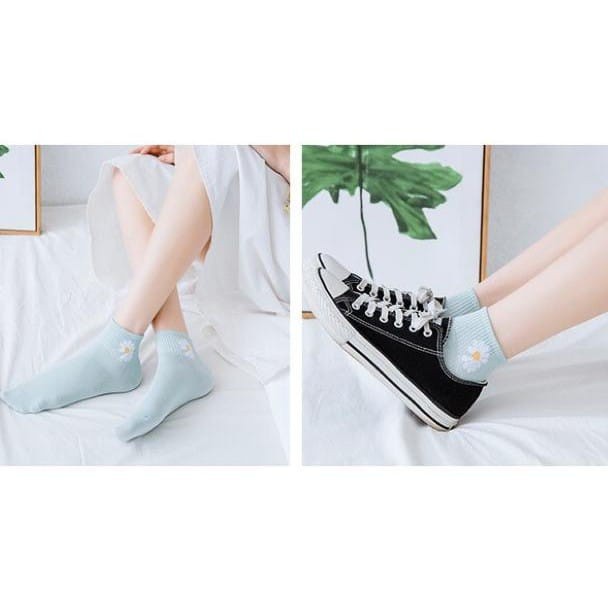 ✅COD [BBS] Kaos Kaki Wanita Motif Bunga Kaoskaki Pendek Semata Kaki Fashion Korea Import