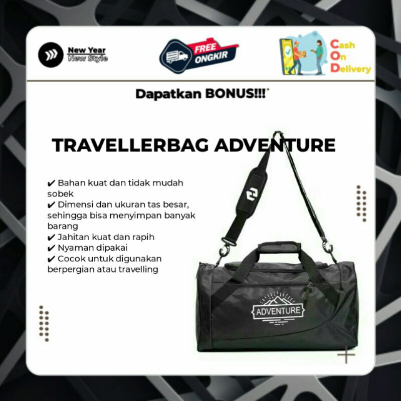 TRAVELBAG TAS GYM TAS OLAHRAGA TAS PULANG KAMPUNG TAS FITNESS PRIA