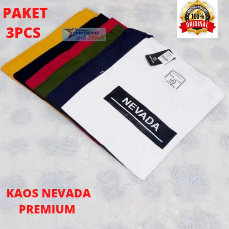 3pcs 100 ribu kaos Nevada original pria dewasa lengan pendek asli bandung 100 3 | kaos pria dewasa terbaru 2021 original distro bandung murah keren motif | kaos pria distro keren terbaru 2021 | kaos cowok import pria dewasa murah | kaos oblong pria / kaos