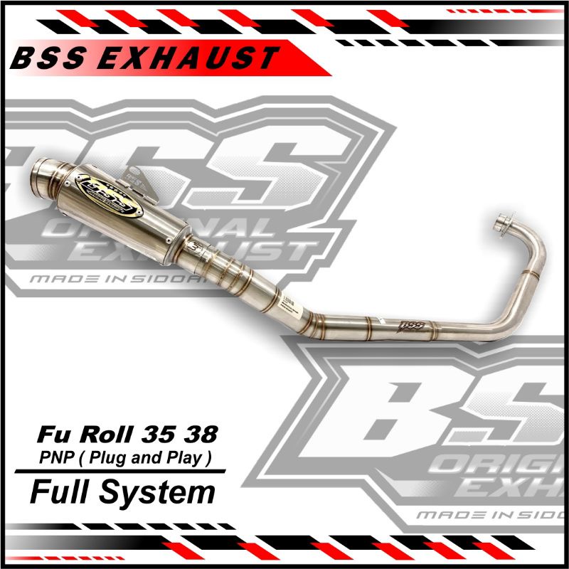Knalpot BSS FU Roll 35 atau 38 Original BSS