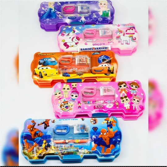 

Tempat pensil magnet besar dua sisi free Stationery Set
