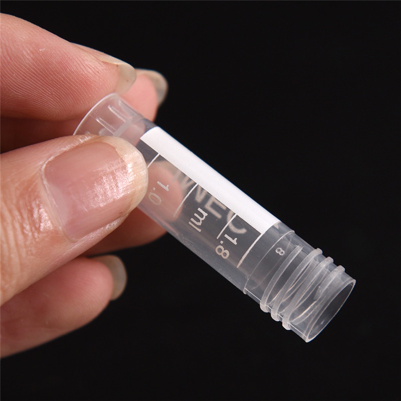 {LUCKID}20pcs 1.8ml screw capsule bottles blending lab analyze centrifuge serum tubes