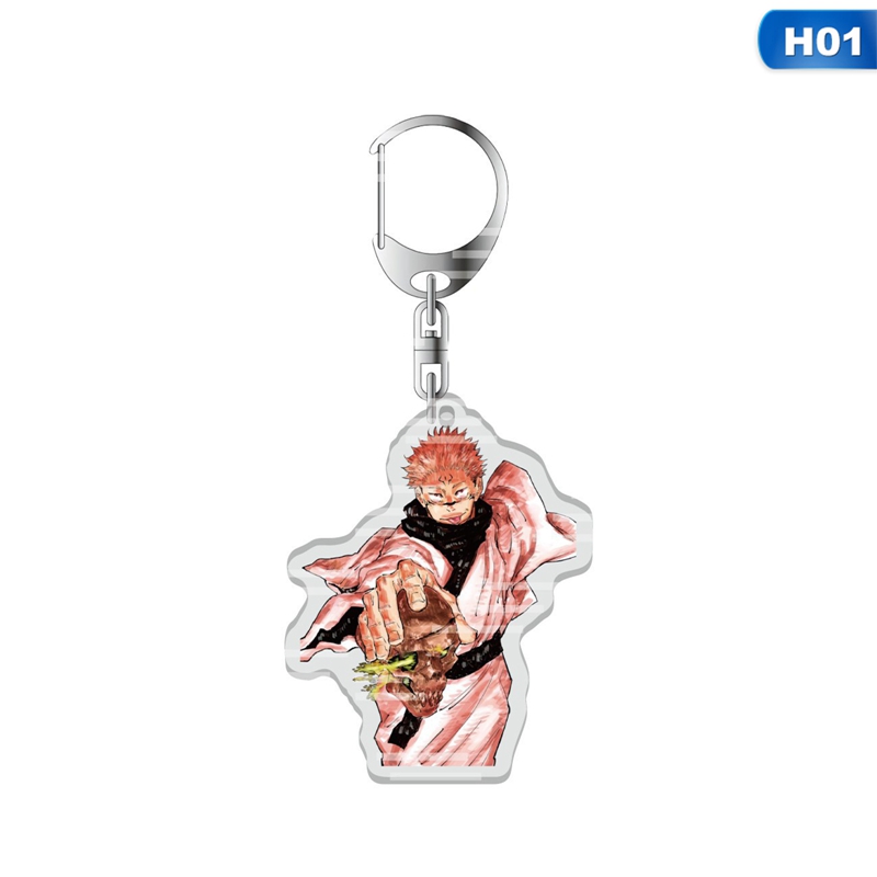 Jujutsu Kaisen Keychain Acrylic Two Side Key Ring Keyring Kugisaki Nobara Gojo Satoru Pendant Anime